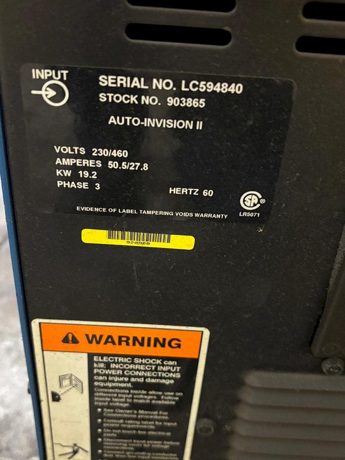 Used MILLER WELDER, Model: Auto-Invision II