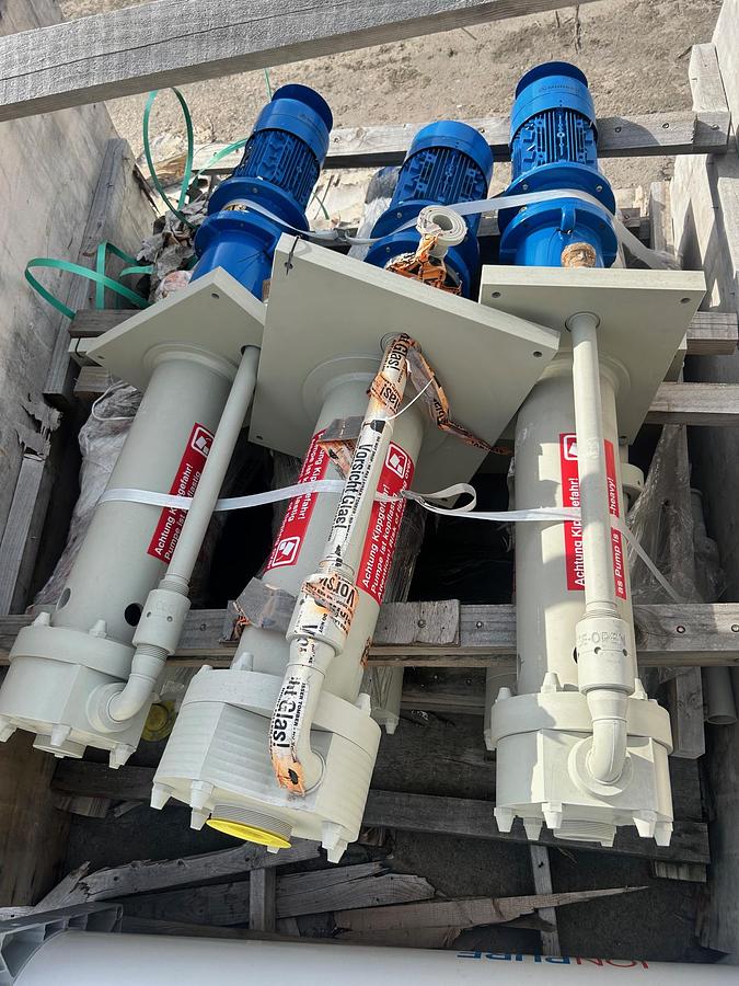 Used Munsch Vertical Cantilever Pump, Model: TPC-M-50-32-125 (6 Available)