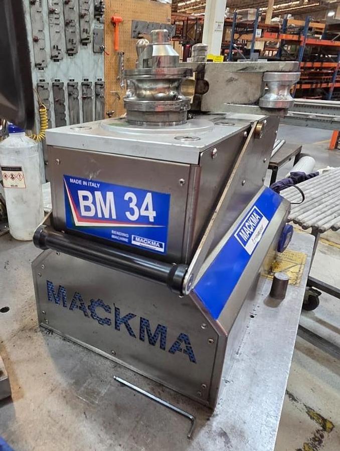 Used Mackma Portable Pipe Bender, Model BM 34