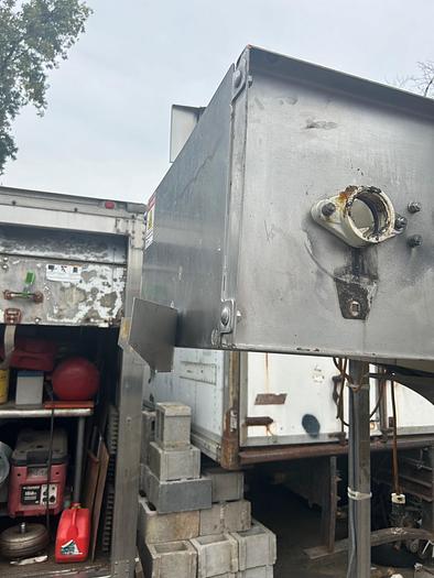 Used INCLINE CLEATED BELT CONVEYOR, STAINLESS STEEL, 24’’ WIDE X 120’’ LONG