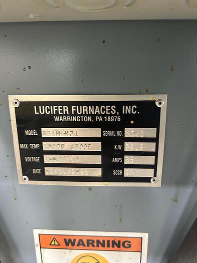 Used Lucifer Furnaces Dual Chamber Electric Furnace, Model: 85AM-K24