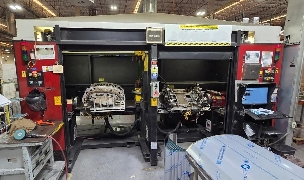 Used Fanuc Welding Cell with Trunnion Table