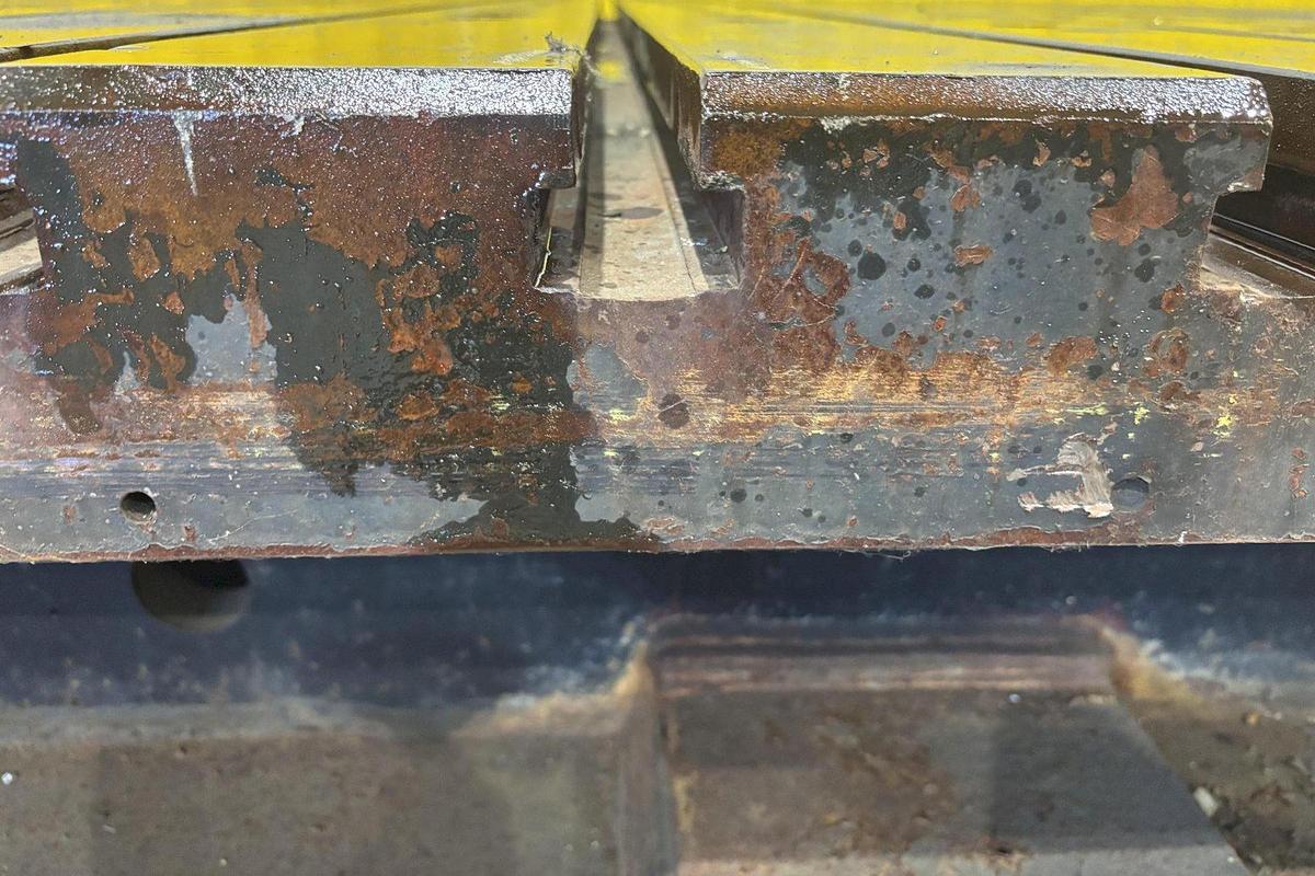 Used 15' x 8' T-Slotted Bolster Plate