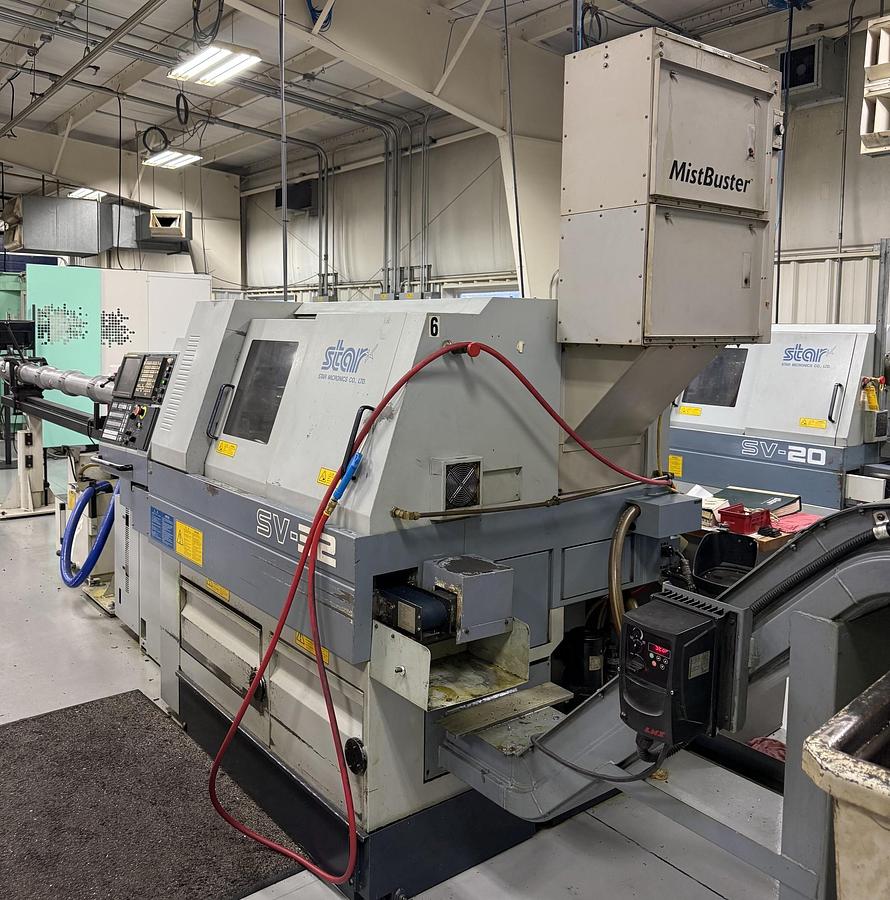 Used Star SV-32 CNC Swiss-Type CNC Automatic Lathe