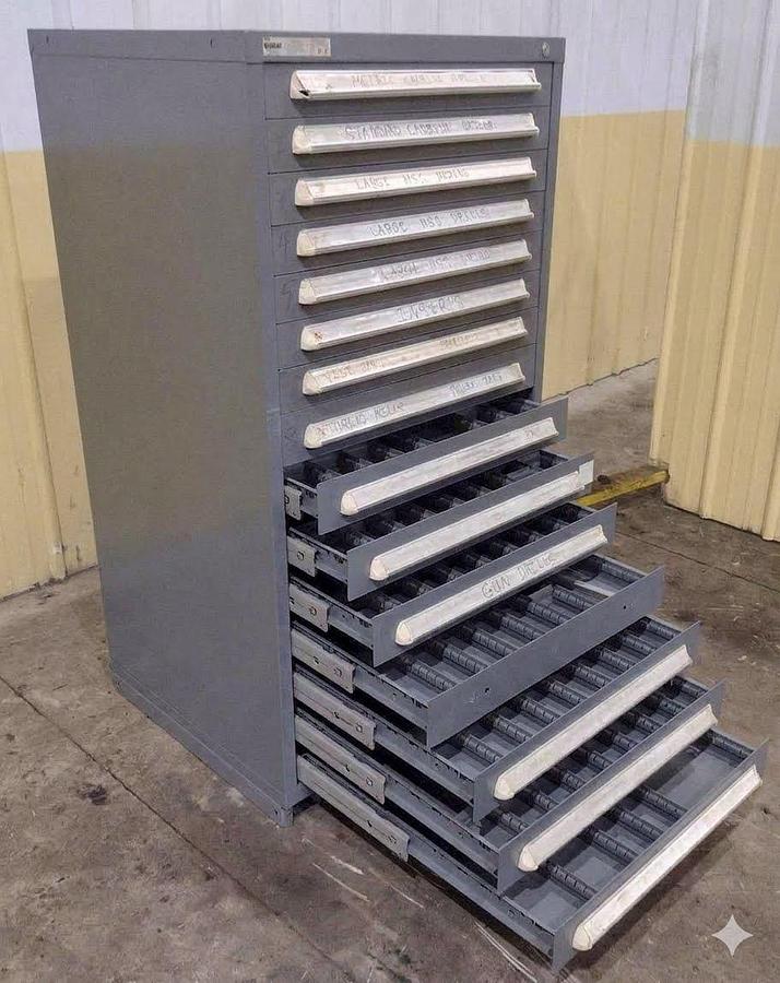 Used 15-Drawer Stanley Vidmar Cabinet