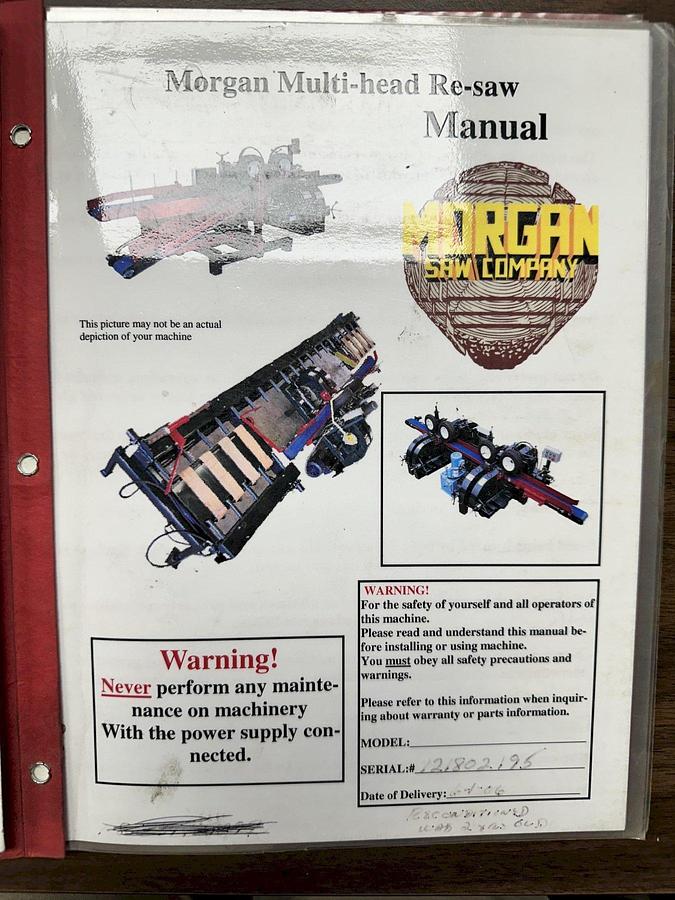 Used Morgan Multi-Head Re-Saw Pallet Making Saw