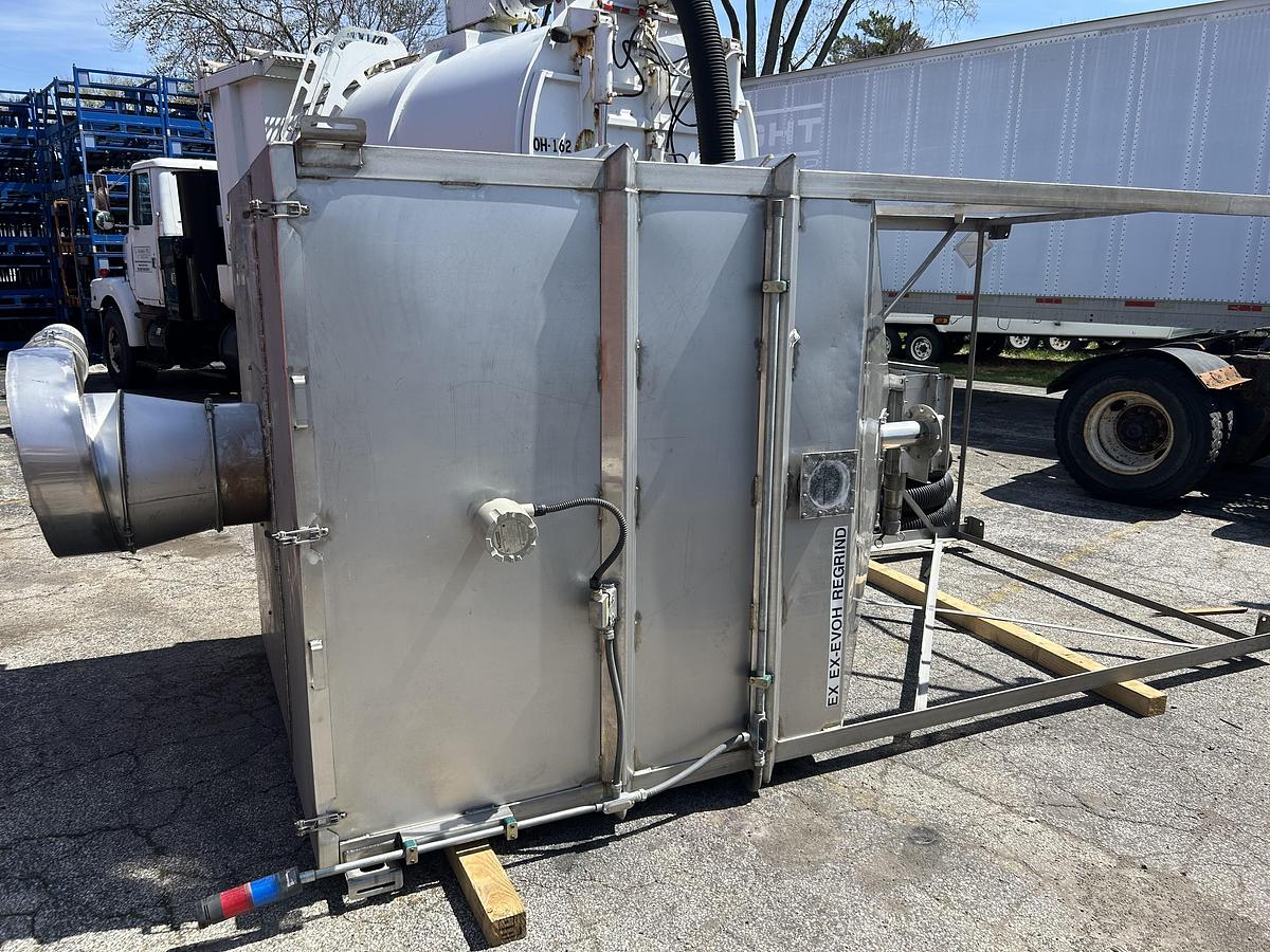 Used 1850 Gallon Stainless Steel Square Storage Tank