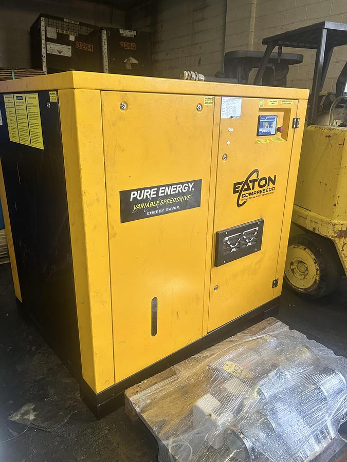 Used 50HP Eaton Rotary Screw Air Compressor Model: PRV050B000V460