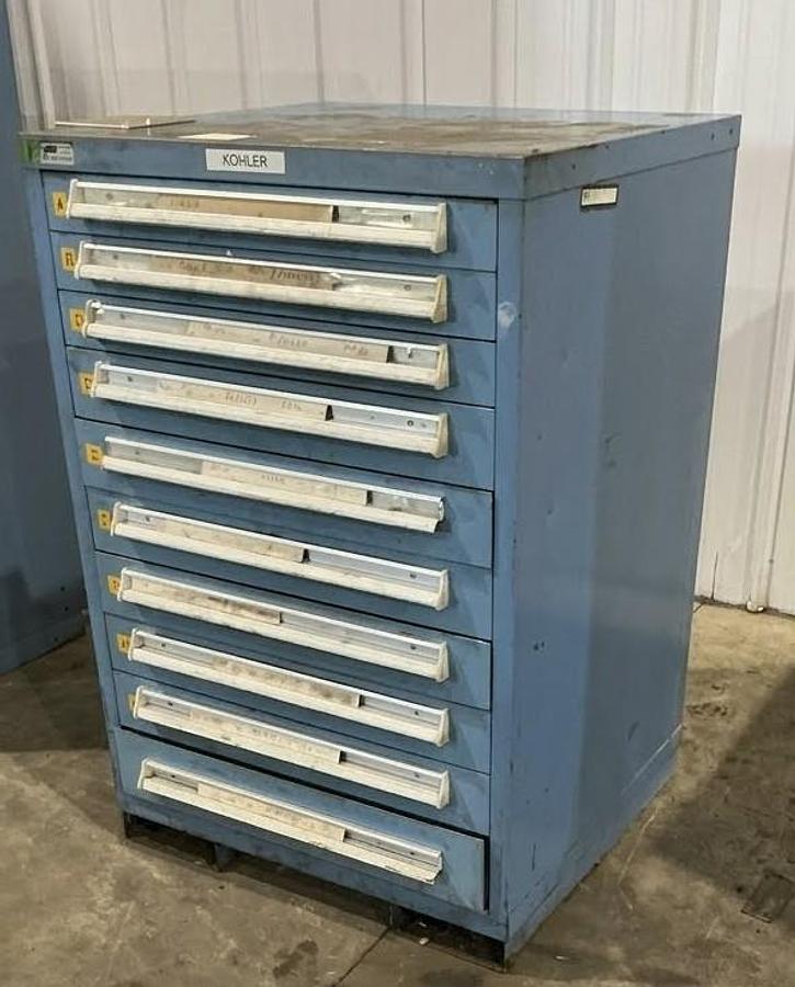 Used 10-Drawer Lyon Cabinet, 30" x 28" x 44" H