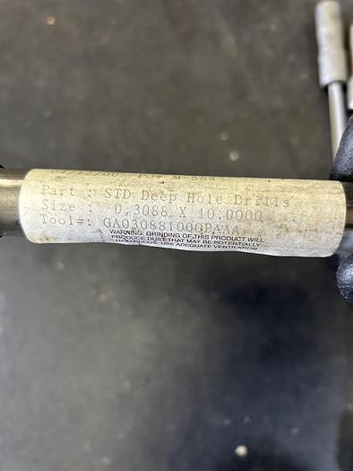 Used Large Lot of Various New Gun Drills Eldorado Tool Drill Masters, 120+ Gun Drills