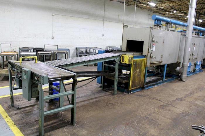 Used 4-Stage Continental Equipment Corp Gas Heat Stainless Steel Conveyor Washer w/ 18" X 15" H Opening