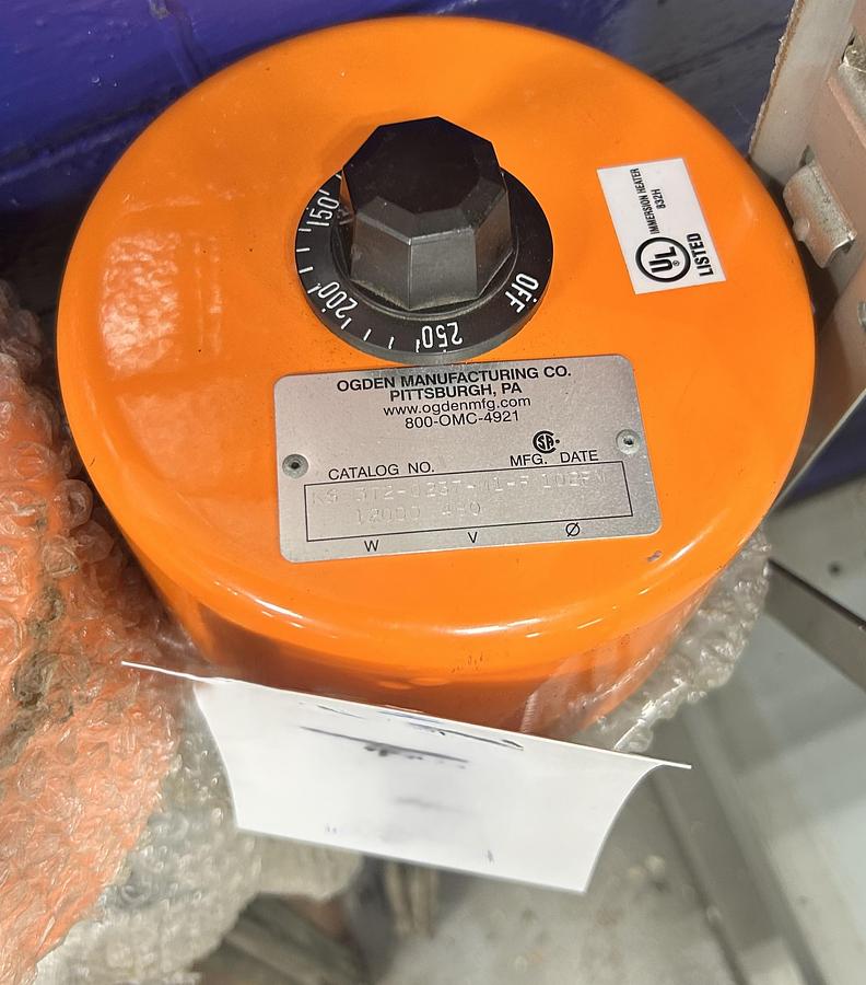 Used Ogden Manufacturing Co., Part # KS-3T2-0237-M1-F 102FM, (12000 Watts)