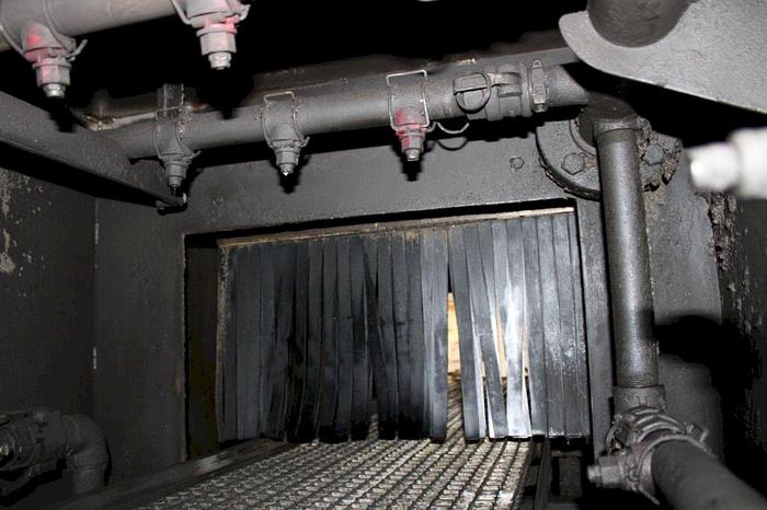 Used 4-Stage Continental Equipment Corp Gas Heat Stainless Steel Conveyor Washer w/ 18" X 15" H Opening