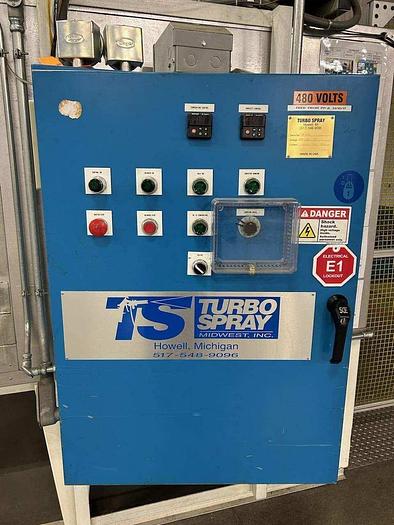 Used Turbo Spray Oven, 60" Stainless Steel Belt - 60" x 9" Opening