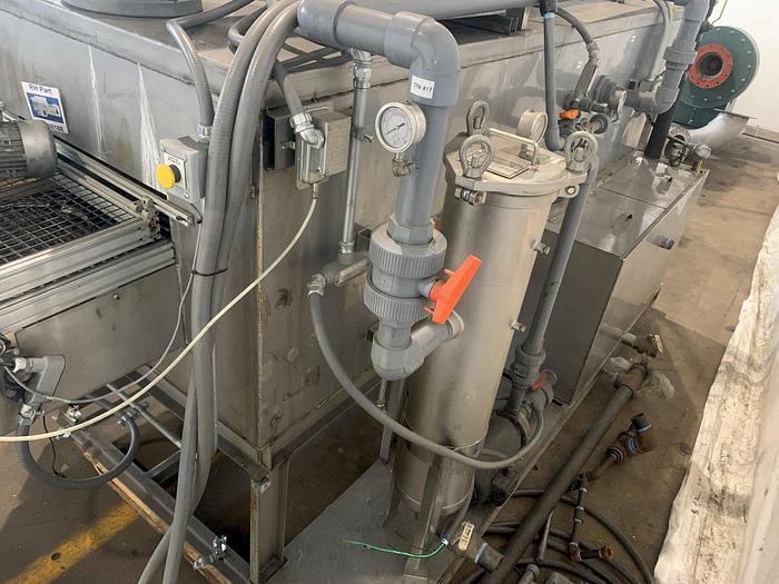 Used 18" WIDE X 6" TALL INTERNATIONAL THERMAL SYSTEMS 3 STAGE GAS FIRED BELT WASHER