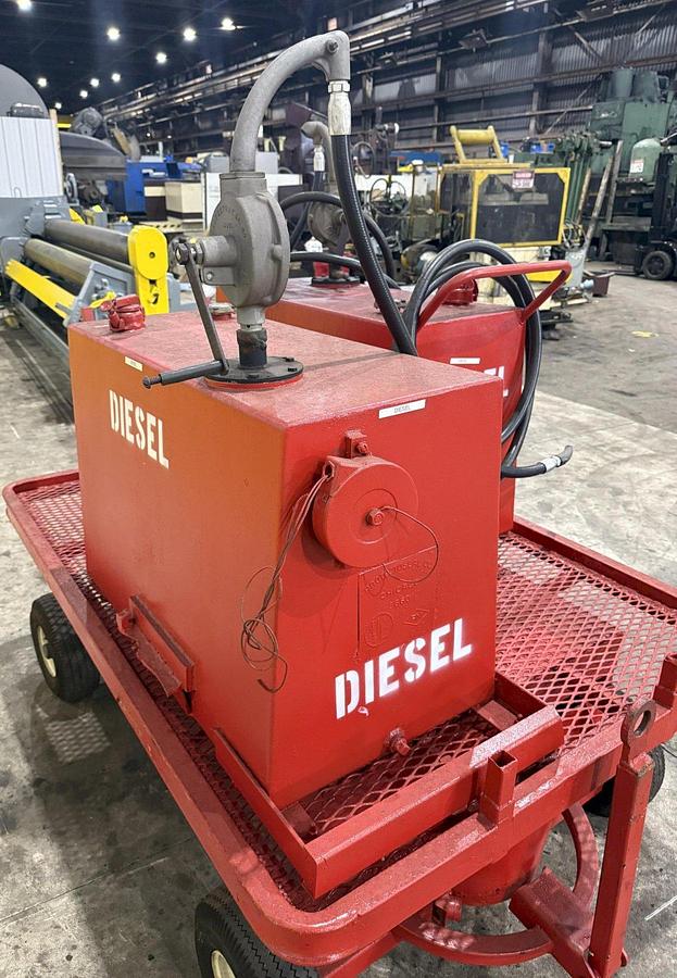 Used 2 TANK DIESEL GAS ROLLING TRANSFER TOW CART