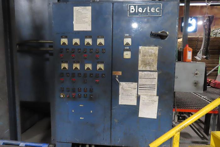 Used Blastec 8-wheel descaling machine  Pass Thru Type Shot Blaster  