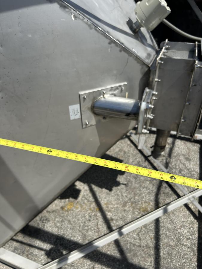 Used 1850 Gallon Stainless Steel Square Storage Tank