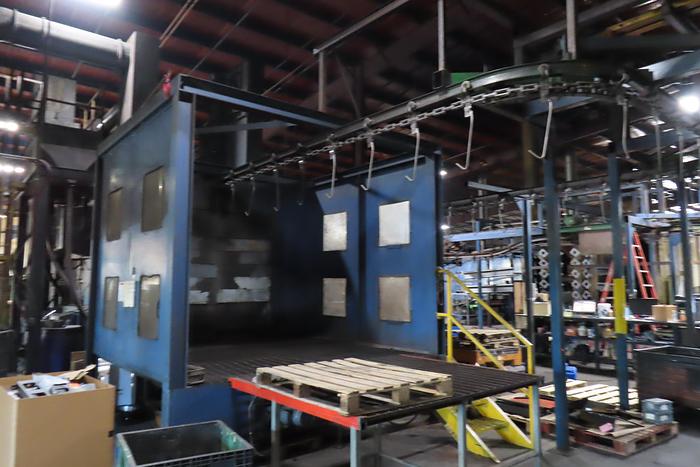 Used Blastec 8-wheel descaling machine  Pass Thru Type Shot Blaster  