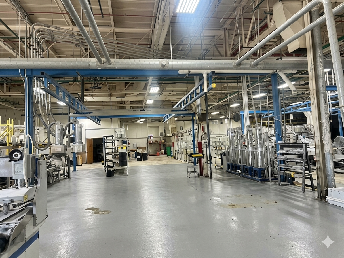 Used 1/2-Ton Gorbel Self Supporting Overhead Crane System 40' x 20' 
