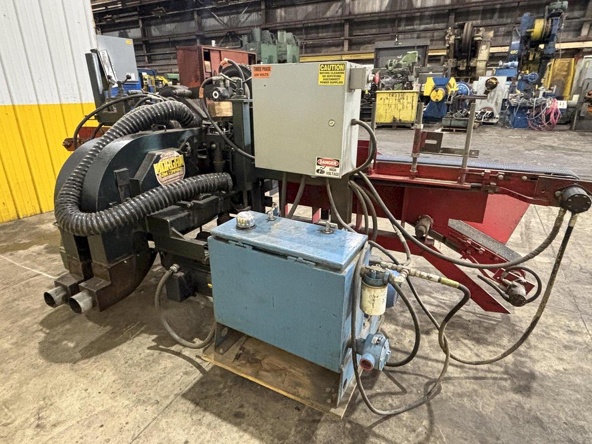 Used Morgan Multi-Head Re-Saw Pallet Making Saw