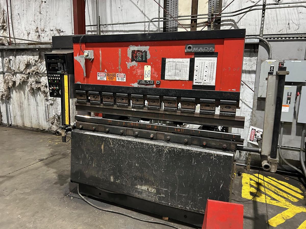 Used Auction of a Amada Fabrication Shop Closing, Press Brakes, Turret Punches, Welders & More!