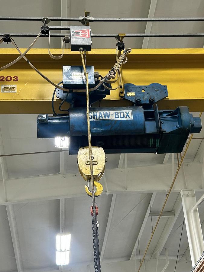 Used 10-Ton x 42' Erie Products Single Girder Overhead Crane