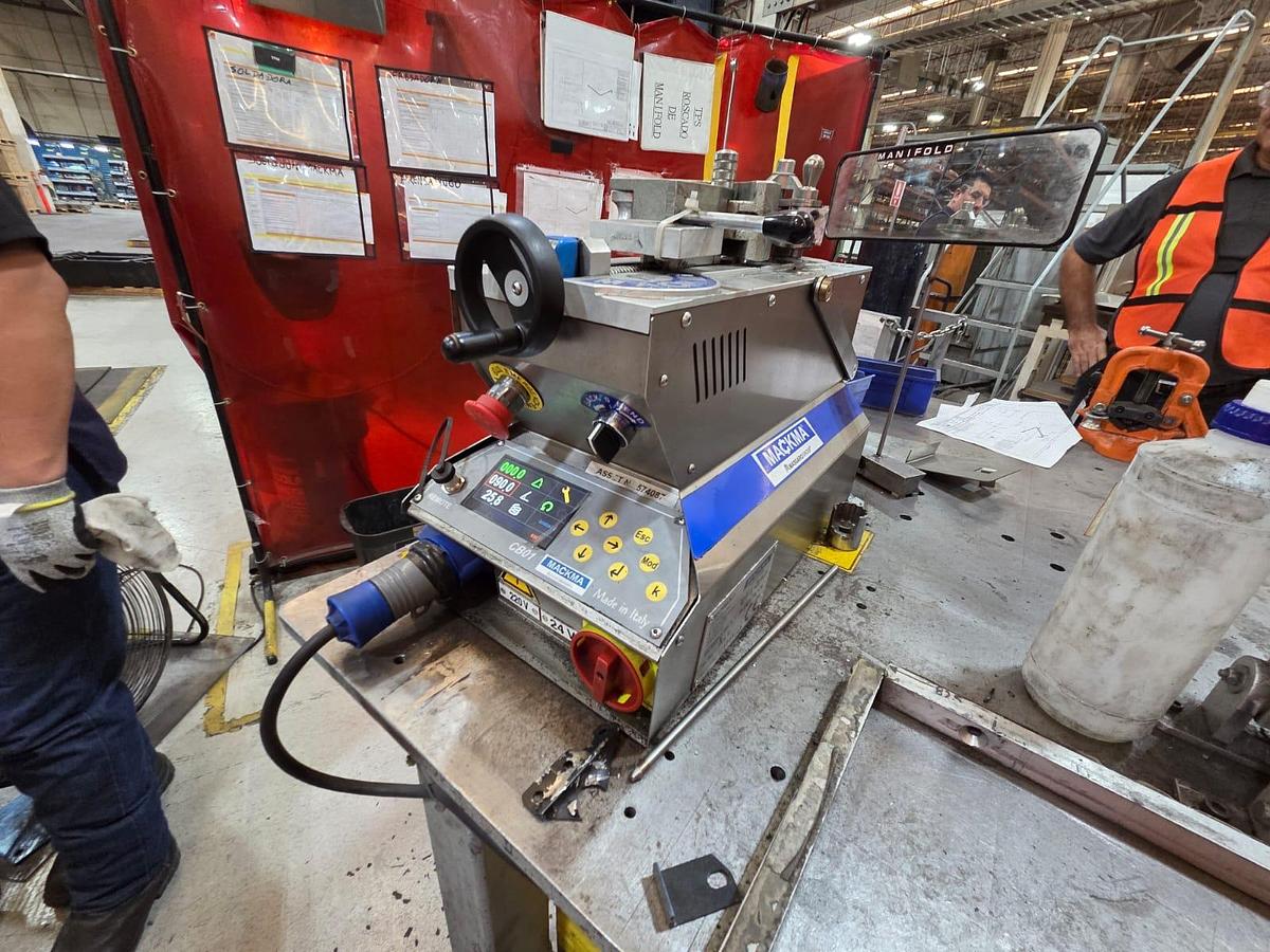 Used Mackma Portable Pipe Bender, Model BM 34