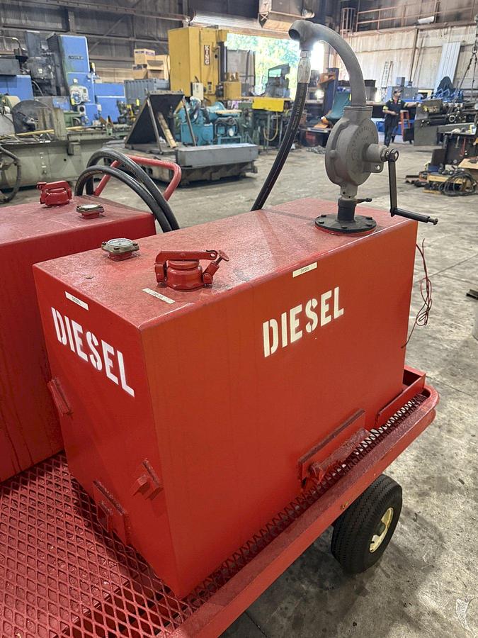 Used 2 TANK DIESEL GAS ROLLING TRANSFER TOW CART