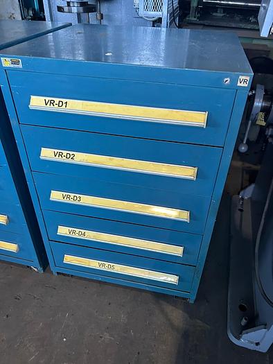 Used 5-Drawer Vidmar Storage Cabinet, 30" x 27.5" x 44.5" High
