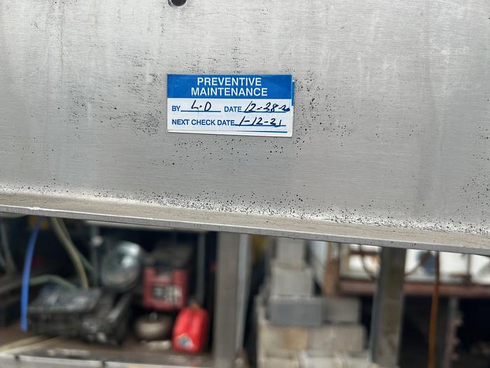 Used INCLINE CLEATED BELT CONVEYOR, STAINLESS STEEL, 24’’ WIDE X 120’’ LONG