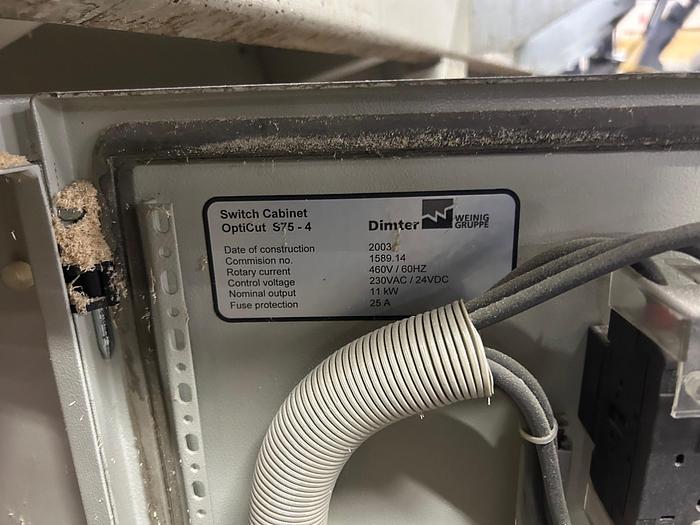 Used Weinig Ditmer Opticut S 75 Cross Cut Saw