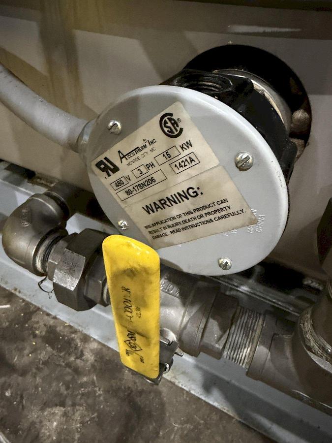 Used JENFAB STAINLESS MODEL # LJ 19" ROTARY DRUM WASH / RINSE/ DRY PARTS WASHER SYSTEM