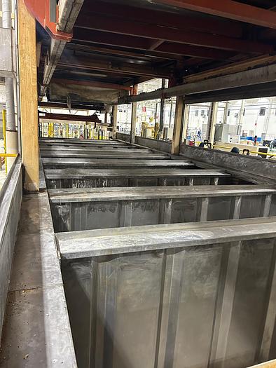 Used 18-Stage TTX SlideRail Square Transfer, Indexing Type E-Coat Line (2019) 