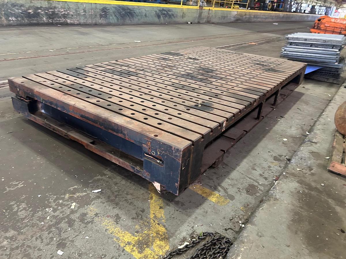 Used 15' x 8' T-Slotted Bolster Plate
