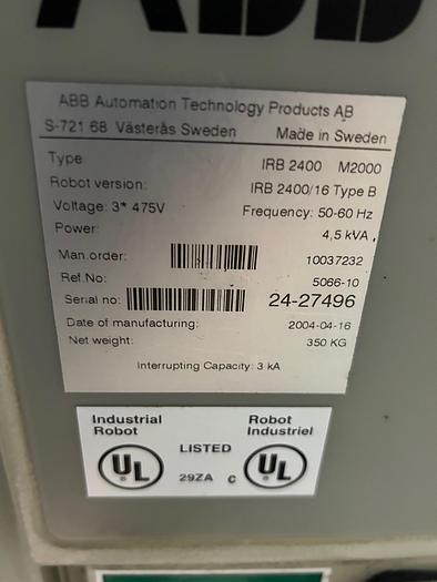 Used 2004 Pinnacle Technologies, Inc. ABB Robotic Polishing Cell