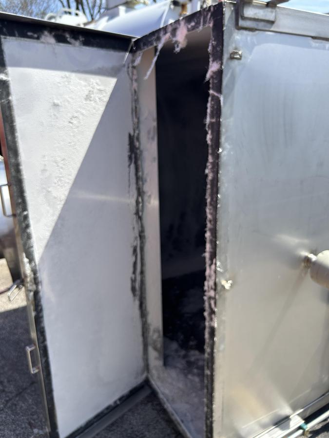 Used 1850 Gallon Stainless Steel Square Storage Tank