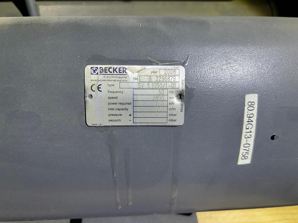 Becker SV 5.1050/1-01 Single-Stage Regenerative Blower