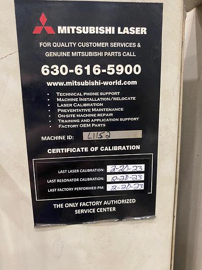 Used 2004 4000-Watt Mitsubishi CNC Laser Cutter ML3718LVP(S)