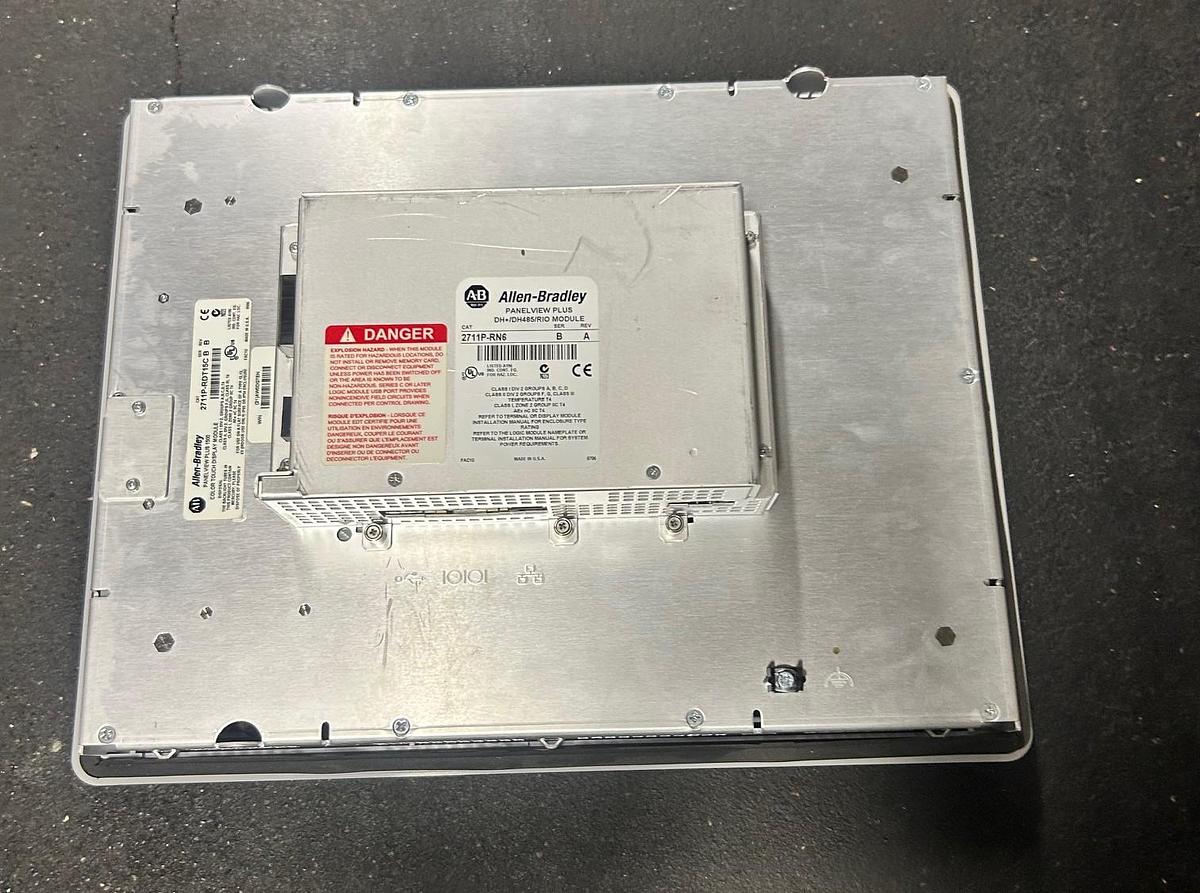 Used Allen Bradley Panelview Plus 1500, Cat 2711P-RDT15C Ser. B, Rev. B