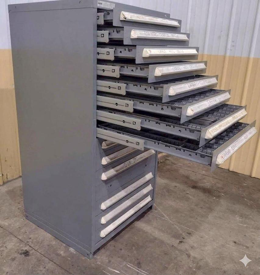 Used 15-Drawer Stanley Vidmar Cabinet