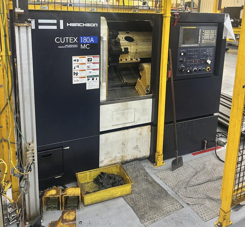 Used 2017 Hwacheon CUTEX-180A MC Horizontal CNC turning center (Live Tooling)