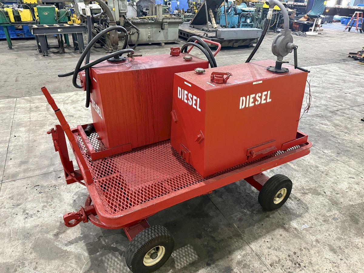 Used 2 TANK DIESEL GAS ROLLING TRANSFER TOW CART