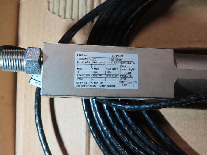 Mettler Toledo B601005-20 Load Cell, DE 0792, 5K, 20 FT