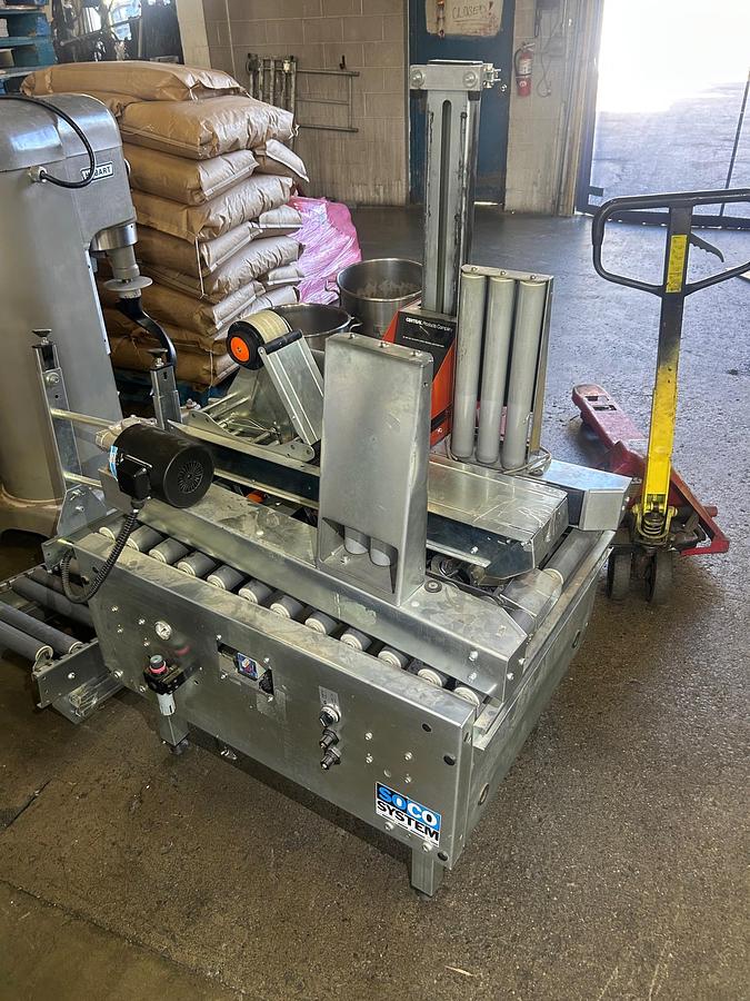 Used Soco System T-55 Case Sealer with Auto Adjustment