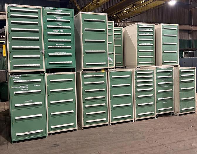 Used Vidmar Cabinets, 4, 5, 6, 7, 8, 9 & 10 Drawer Type Cabinets