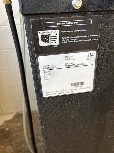 Used Hotsy 3000 PSI Heated Hot Water Pressure Washer, Model: HWE-403099C