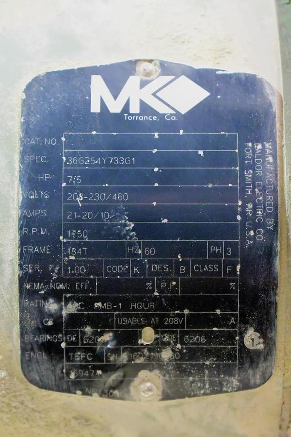 Used 7.5 HP MK Diamond Products  20" Wet Brick and Block Saw