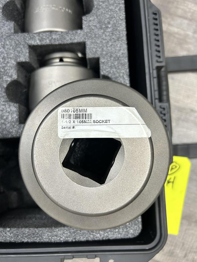 Used Hytorc 1-1/2" Drive Metric Socket Set - Size 60mm to 105mm