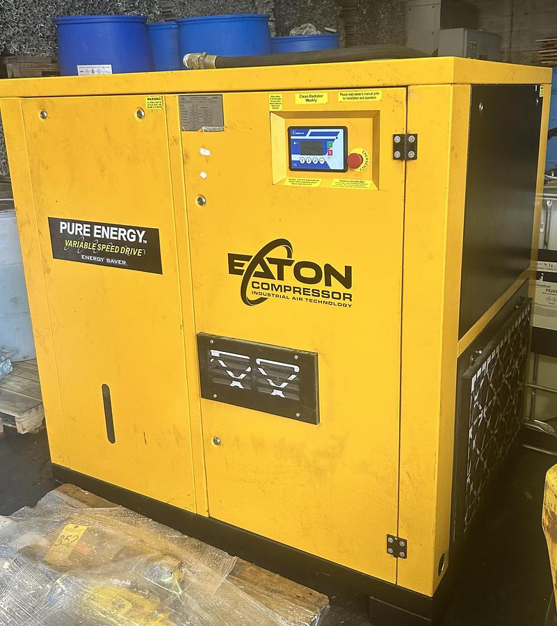 Used 50HP Eaton Rotary Screw Air Compressor Model: PRV050B000V460